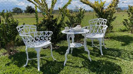 muebles de jardines de fundicion en  envios a todo el pais