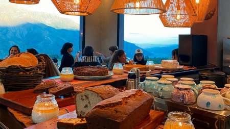 Casa de té en Bárcena (camino a la Quebrada de Humahuaca), con excelente gastronomía y paisaje
