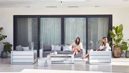 muebles de jardin de aluminio anonizado