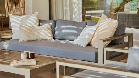 muebles de jardin de aluminio anonizado
