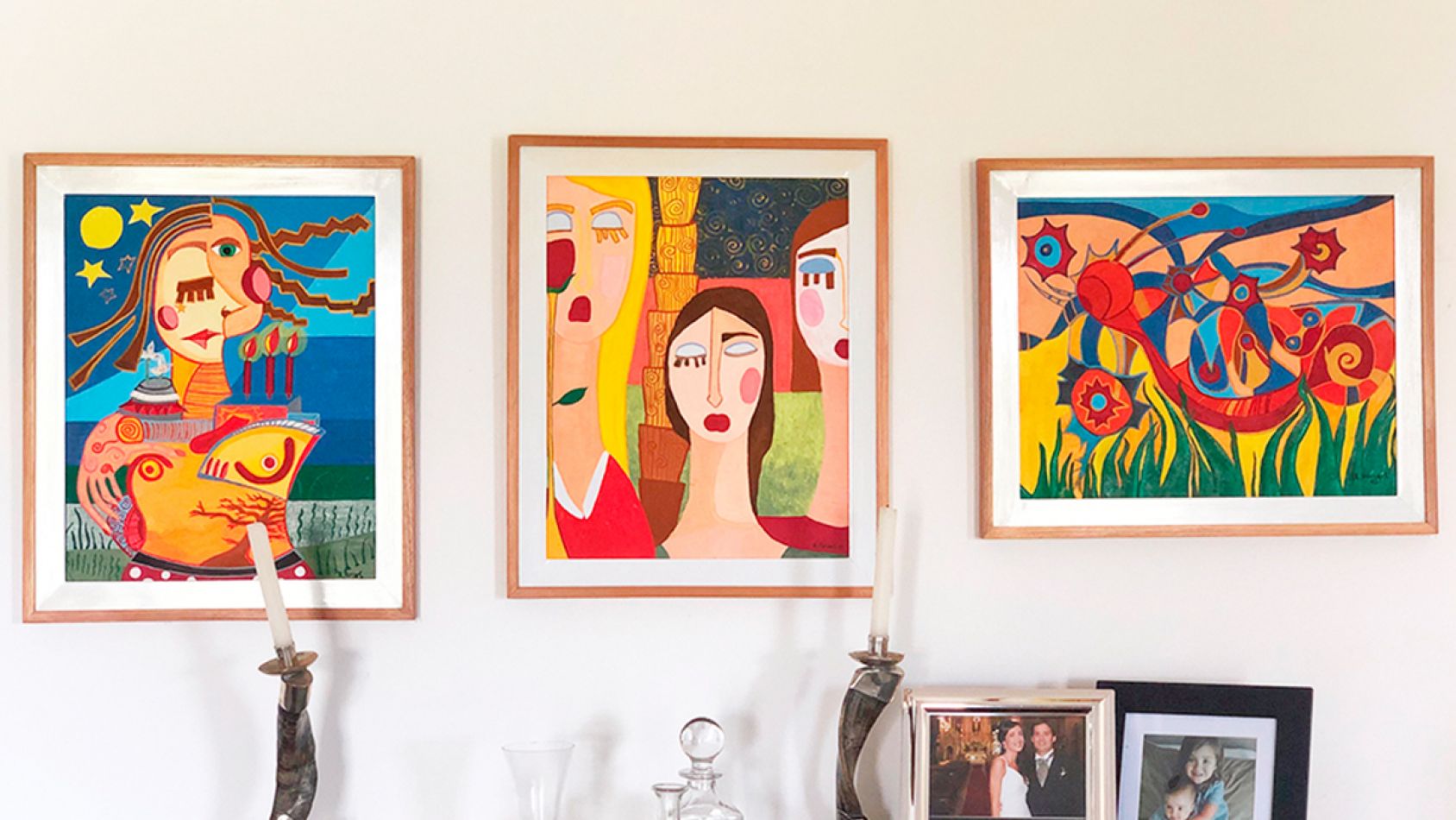Un rincón de su casa... ¡y arte por donde mires!