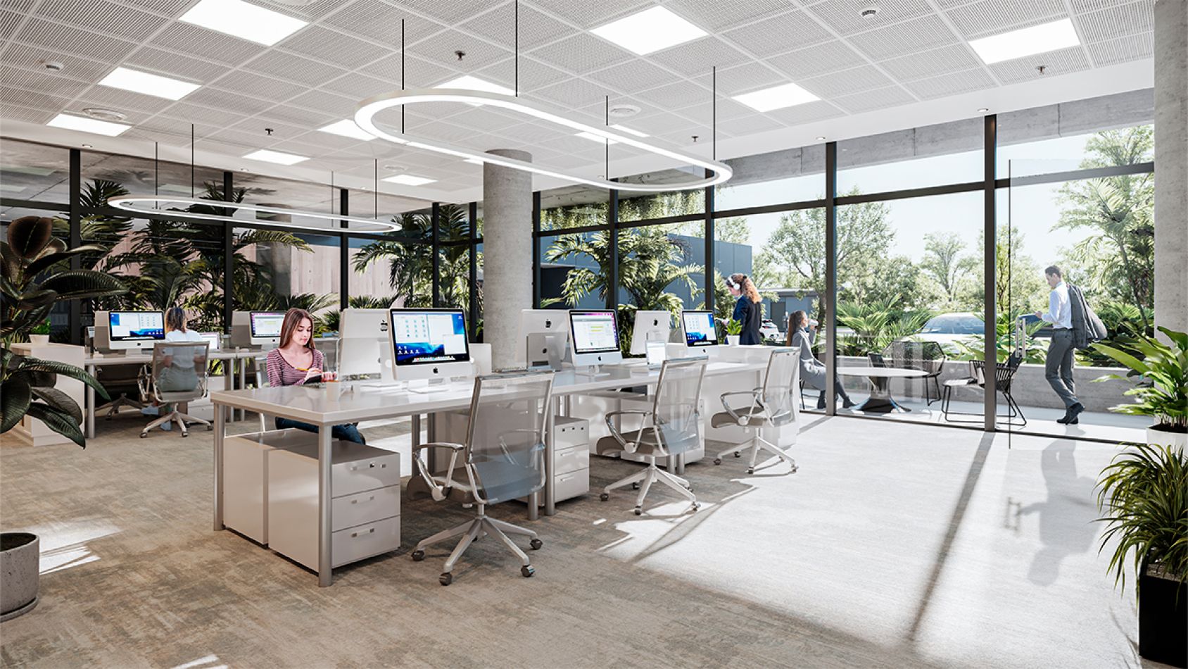 oficinas corporativas proyecto norte espacio verde