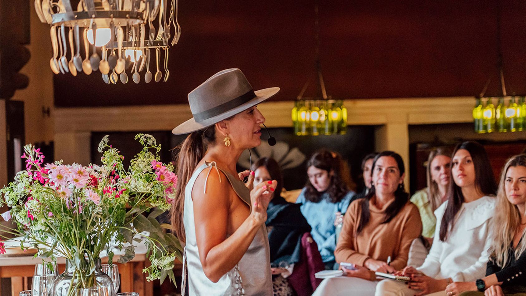 majo firreri en Salta, house of jasmines, workshop deco